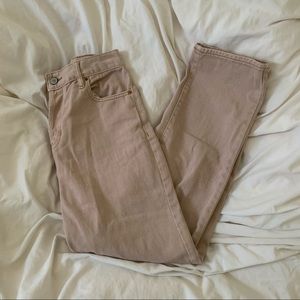 Pacsun Tan/Beige/Sand High Rise Straight Jean